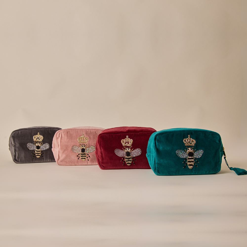 Bumble Bee Makeup Bag - Tea Rose