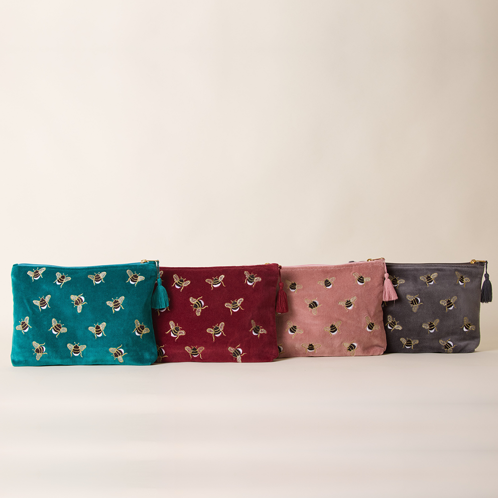 Bumble Bee Travel Pouch - Shadow Grey