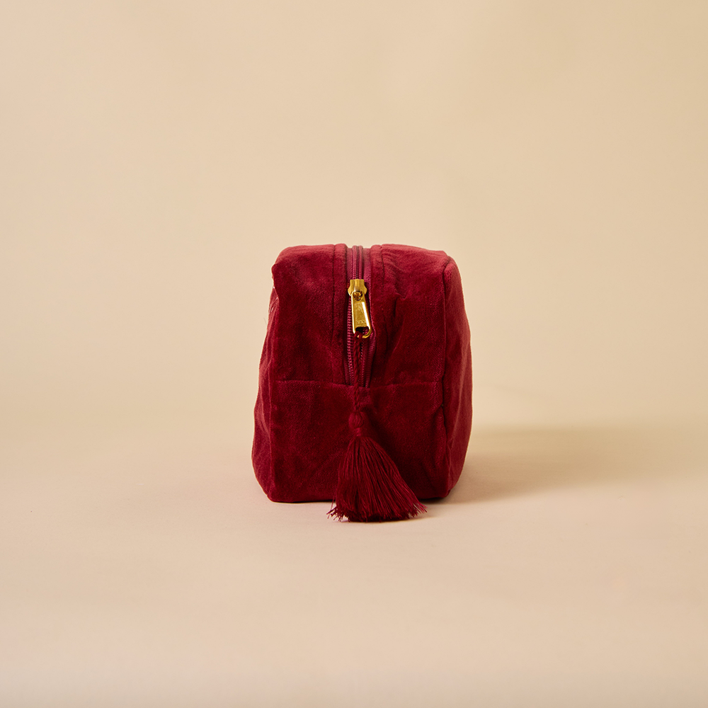 Evil Eye Makeup Bag - Maroon