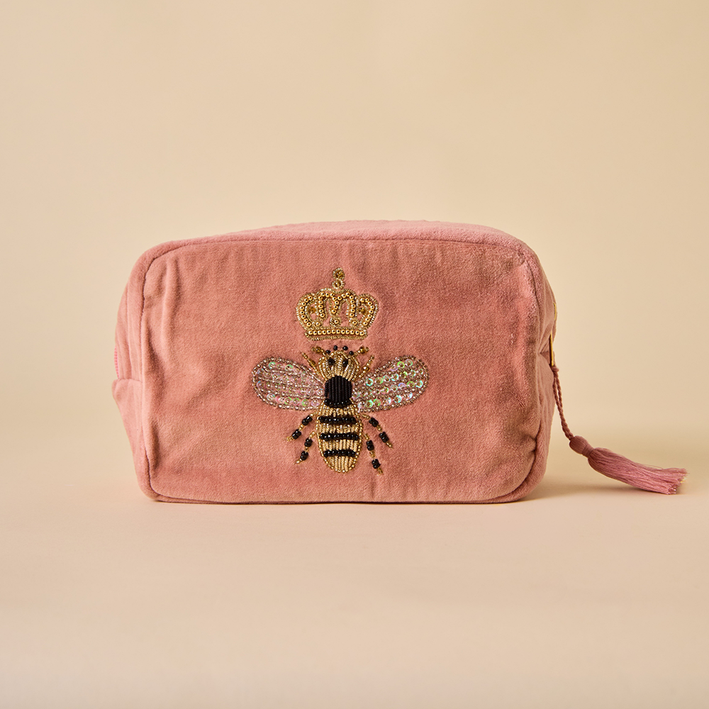 Bumble Bee Makeup Bag - Tea Rose