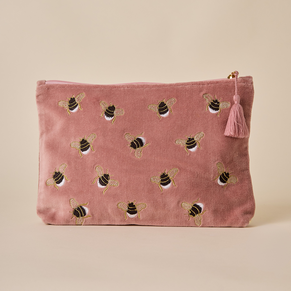 Bumble Bee Travel Pouch - Tea Rose