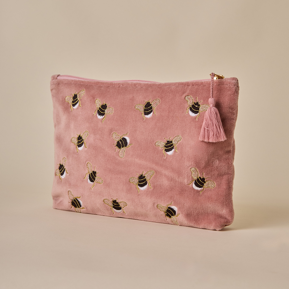 Bumble Bee Travel Pouch - Tea Rose