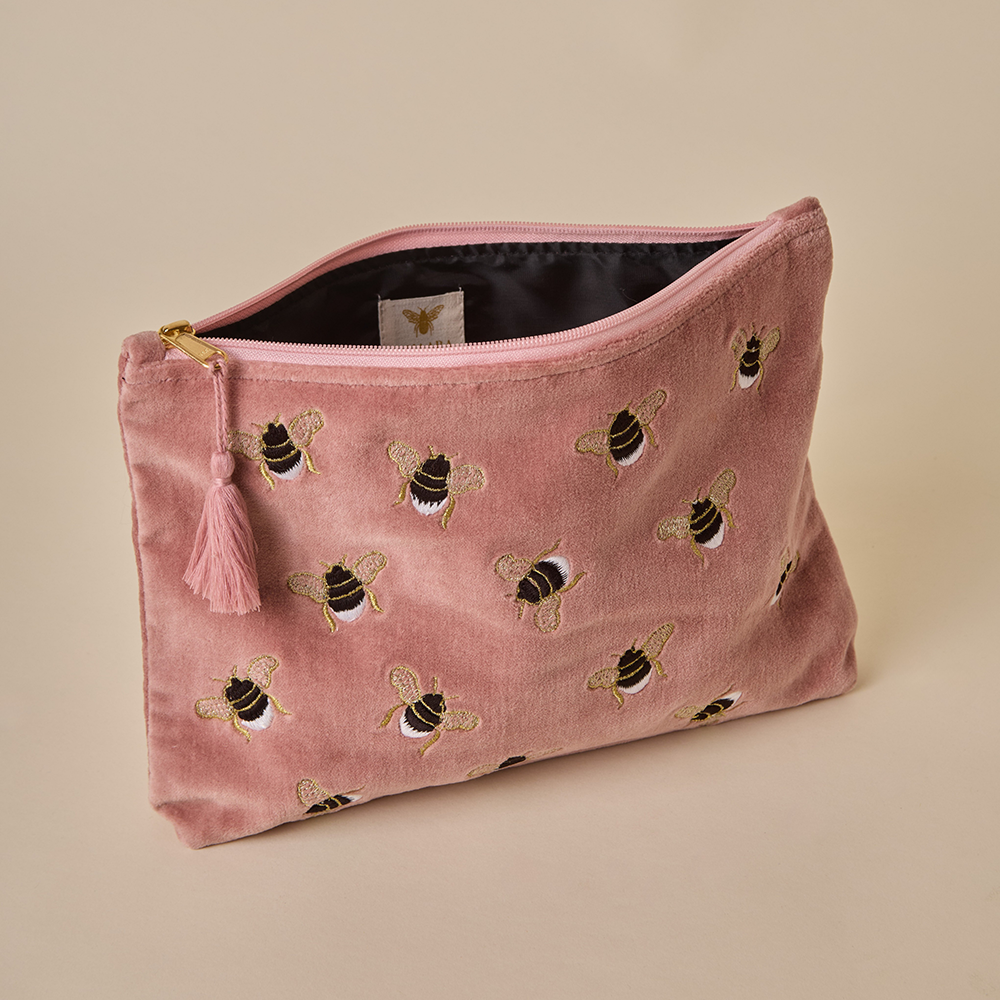 Bumble Bee Travel Pouch - Tea Rose