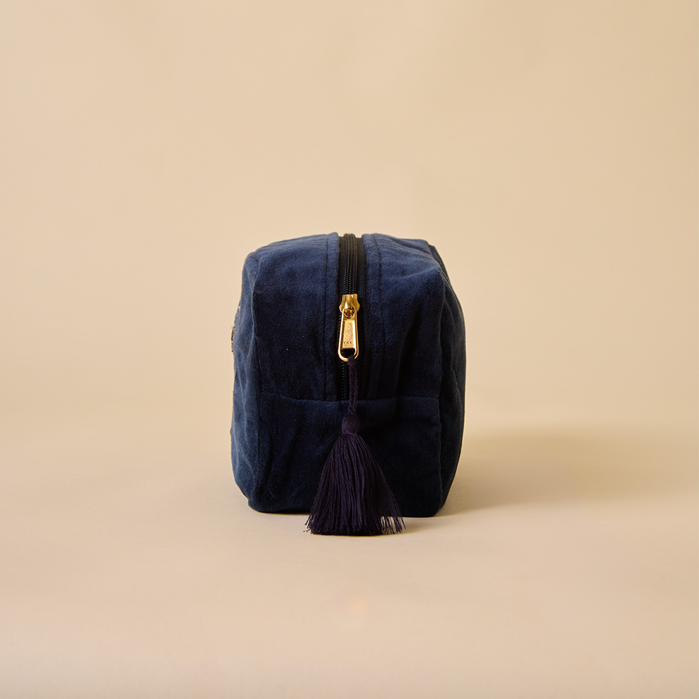 Evil Eye Makeup Bag - Navy