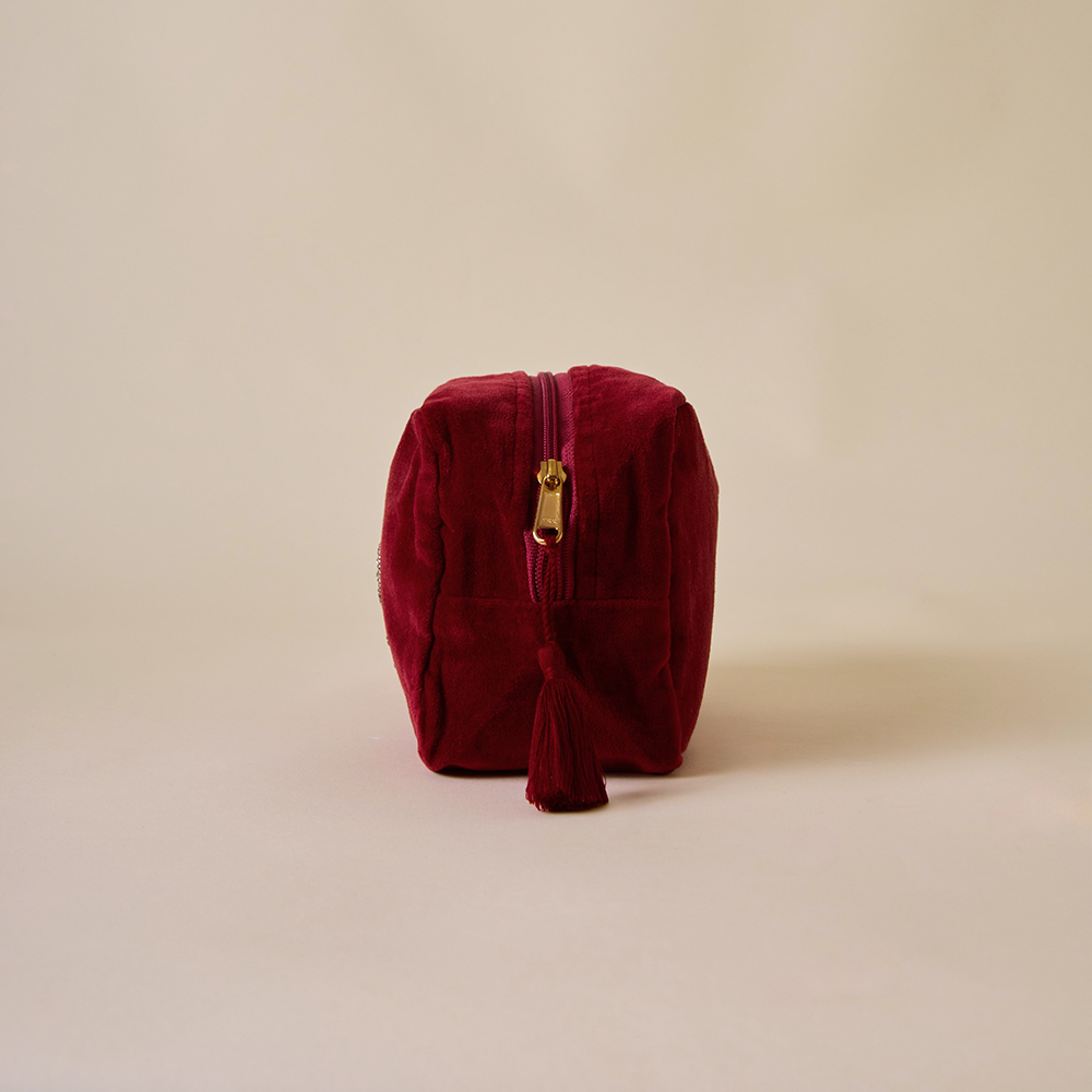 Bumble Bee Makeup Bag - Maroon