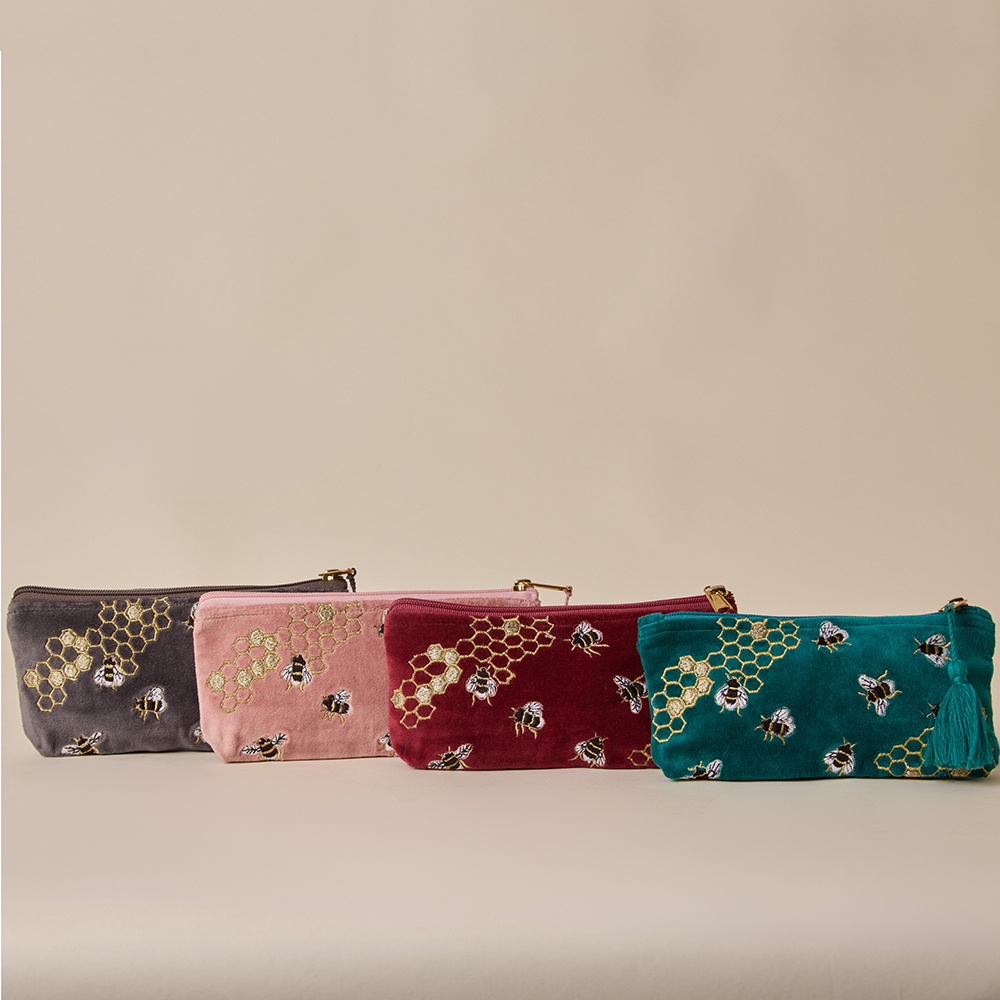 Bumble Bee Pencil Pouch - Tea Rose