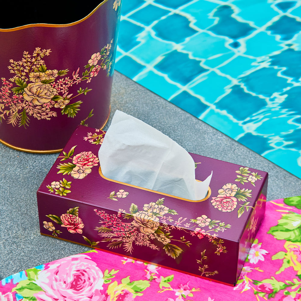 Rosa_Handpainted_Tissue_Box_Cover_Rectangle_Amaara_Home