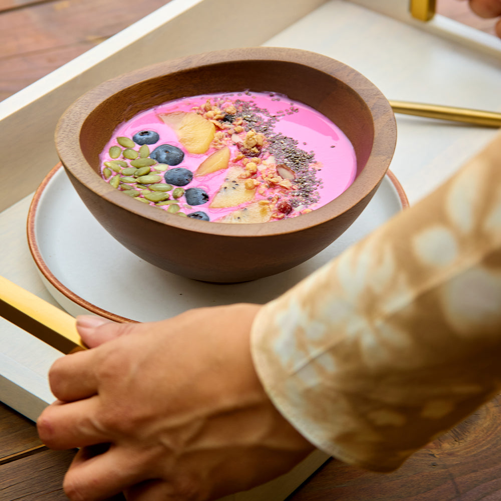 Kibashi Serving Trays - White Washed (Set Of 2)