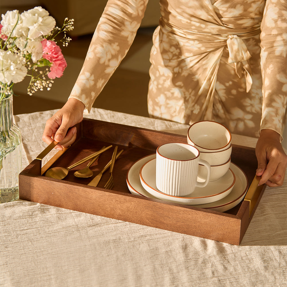 Kibashi Serving Trays - Walnut