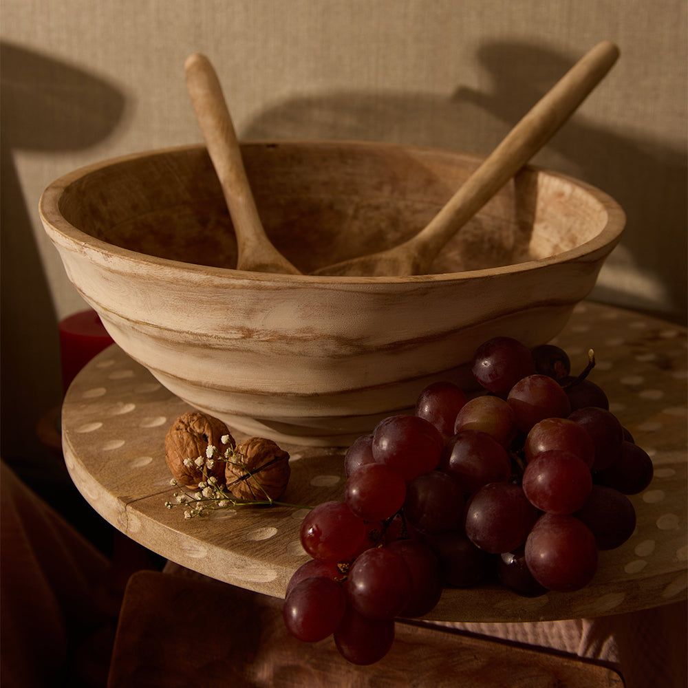Umi Salad Bowl With Matching Servers (Set Of 3)