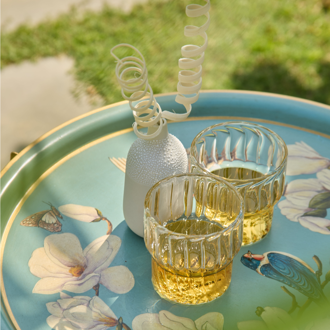 Fluted Drinking Glass - Small (Set of 2)