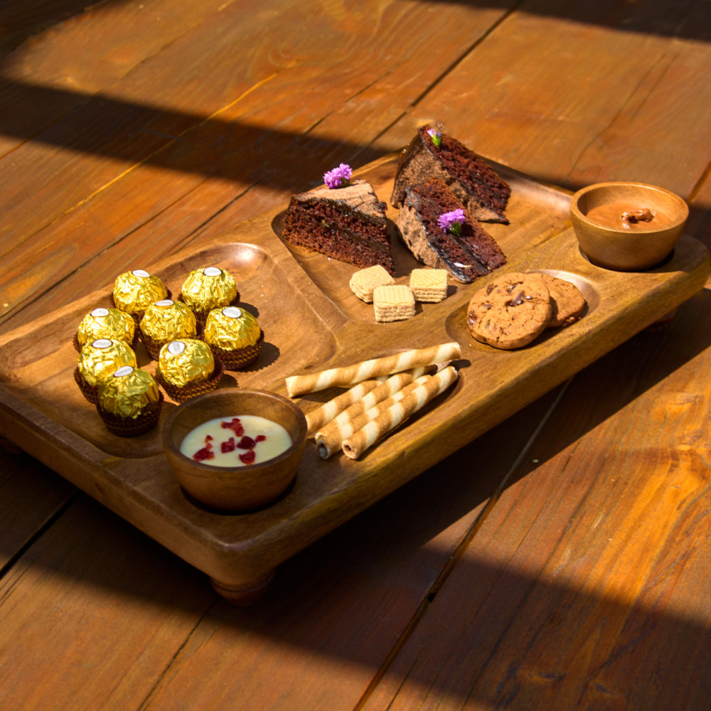 Oban Serving Platter With Bowls