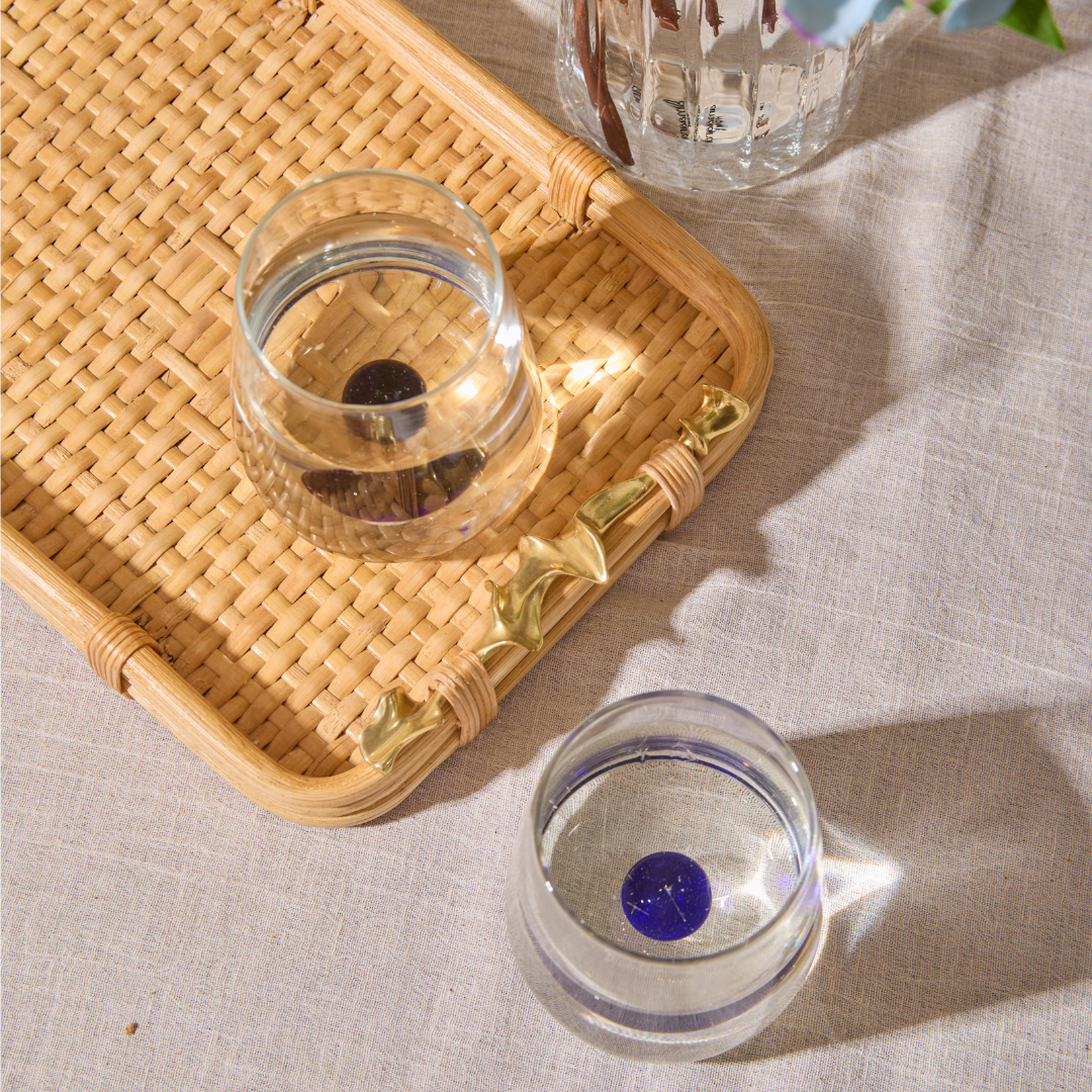 Handblown Drinking Glass - Azure (Set Of 2)