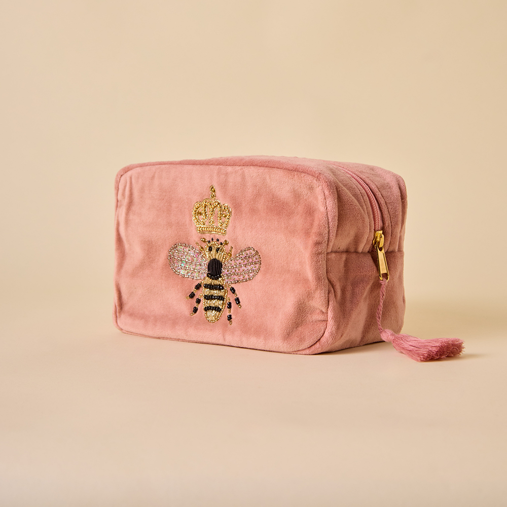 Bumble Bee Makeup Bag - Tea Rose