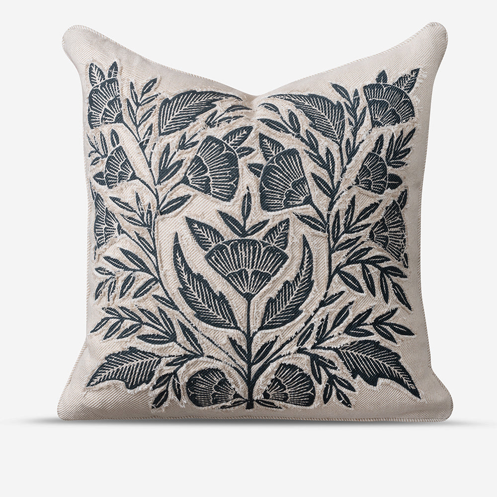 Patchwork_Flora_Cushion_-_Navy_Amaara