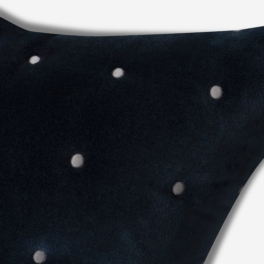 Quilted Stitch Cushion Cover - Indigo