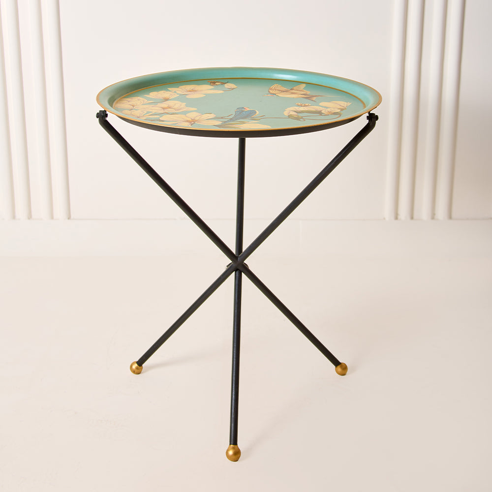 Magnolia Handpainted Butler Tray - Round