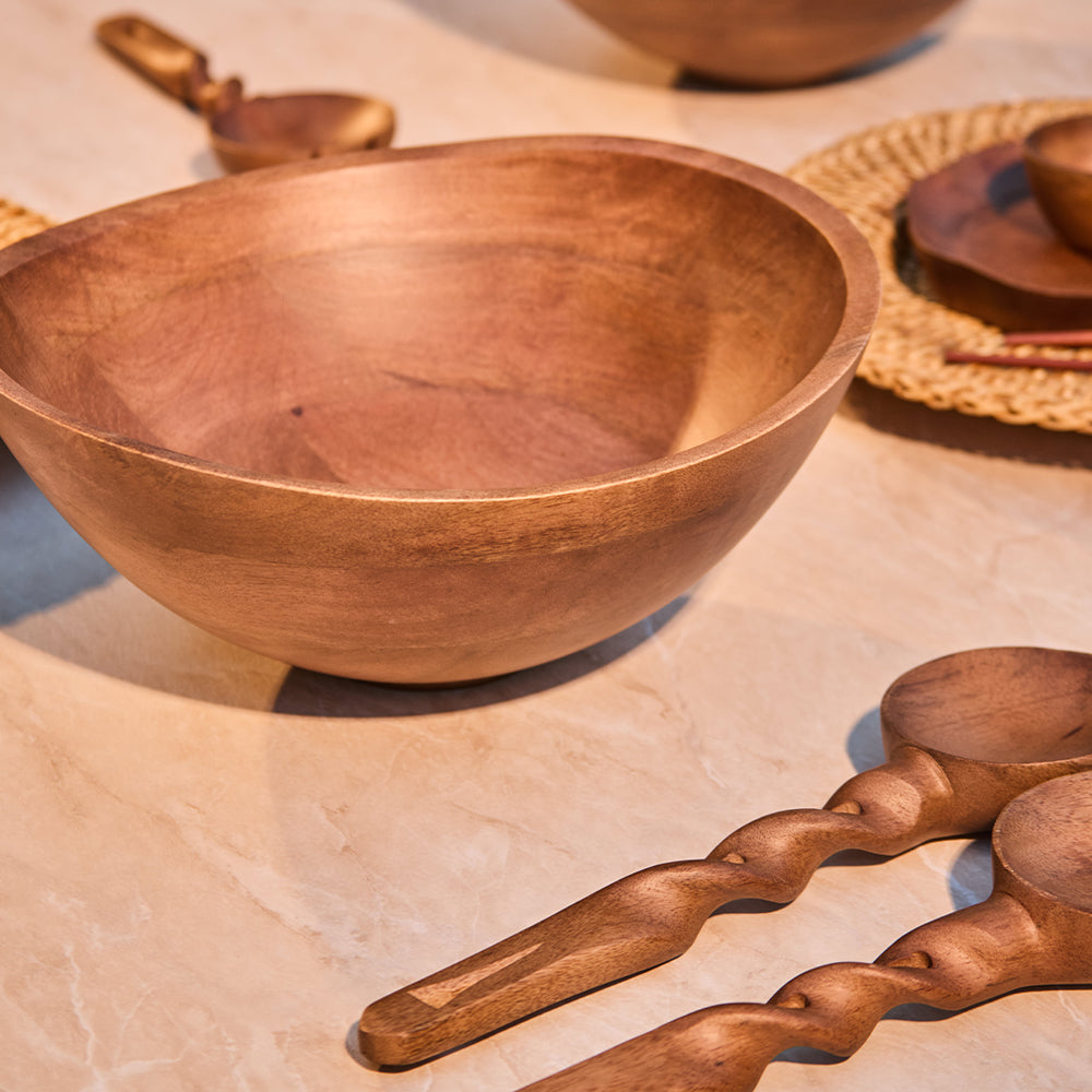 Nami Salad Bowl With Matching Servers (Set Of 3)