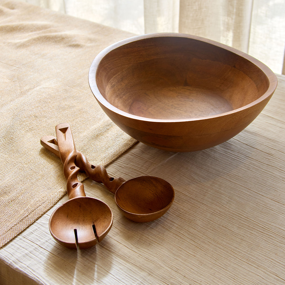Nami Salad Bowl With Matching Servers (Set Of 3)