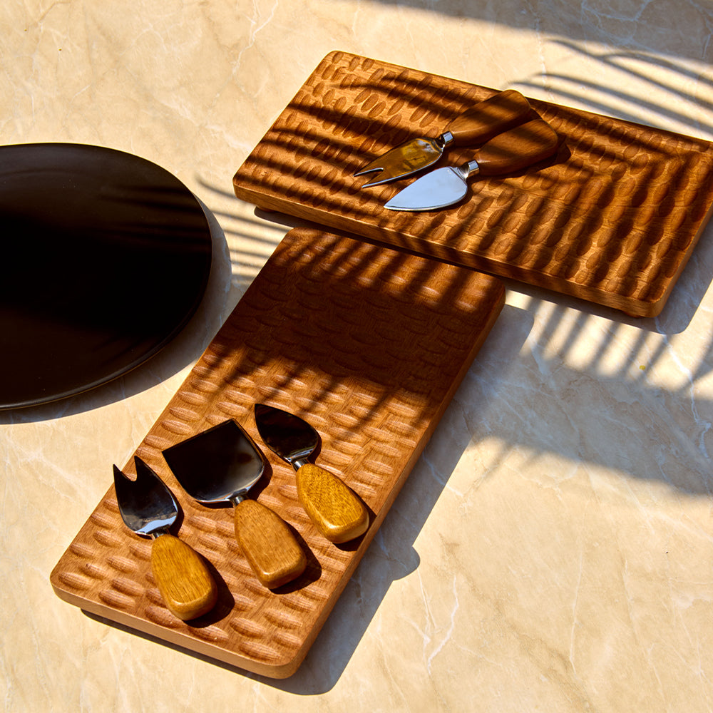 Moku Grazing Platter With Cheese Knives (Set Of 4)