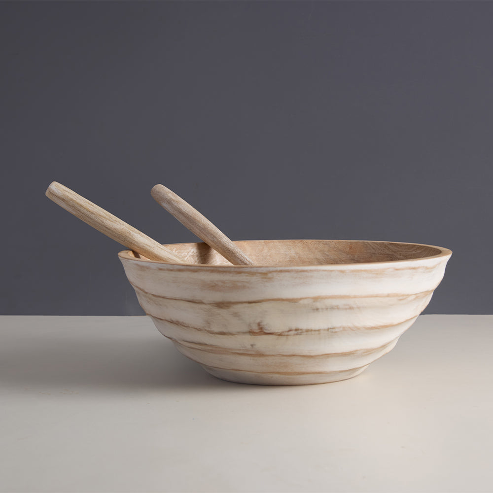 Umi Salad Bowl With Matching Servers (Set Of 3)