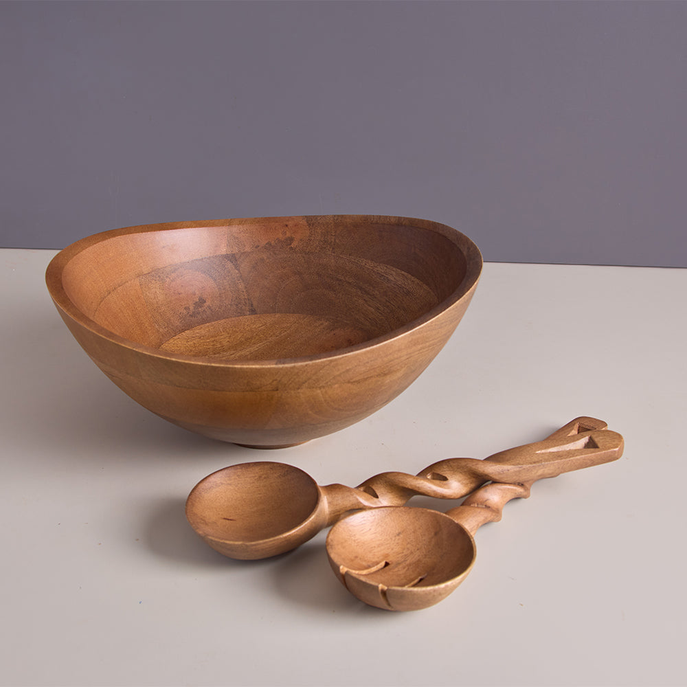 Nami Salad Bowl With Matching Servers (Set Of 3)