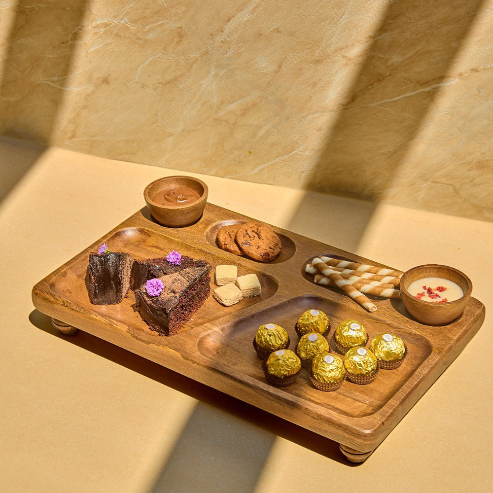 Oban Serving Platter With Bowls